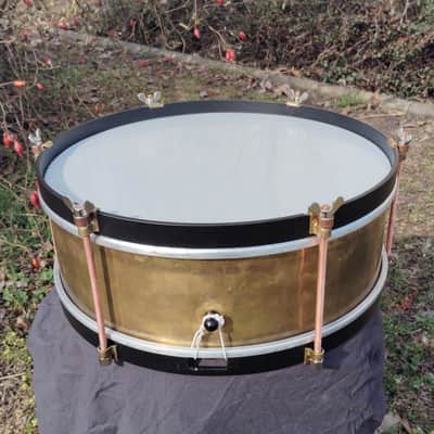 Restored Sonor Antik Vintage Marching Brass Snare from 50s image 13