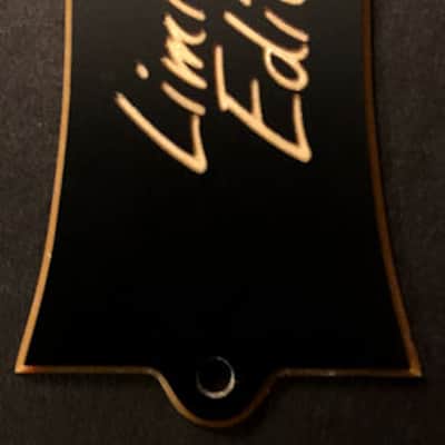 GUITAR TRUSS ROD COVER - Engraved - Fits USA GIBSON - LIMITED EDITION - Black Gold image 2