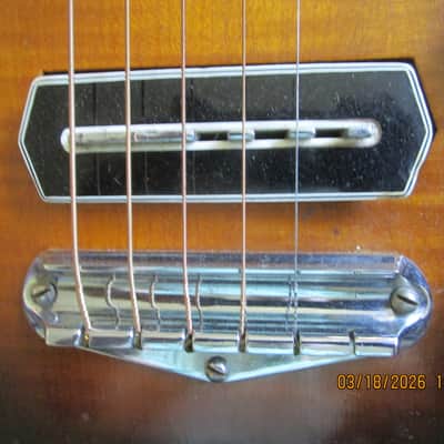 Gibson EH-150 Lap Steel Guitar, 1936, Charlie Christian Pickup, Tweed Case image 4