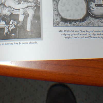 1955 Roy Rogers Cowboy Guitar 1/2 size Neck Reset Pro Setup Original Soft Shell Cowboy Case image 13