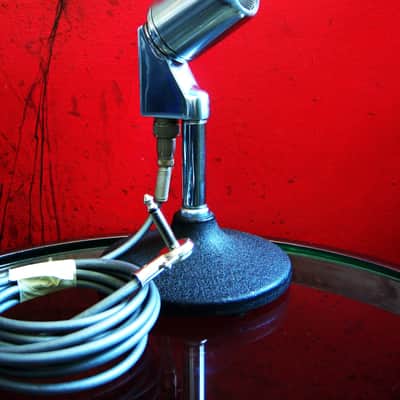 Vintage 1950's Electro-Voice 638 Omnidirectional Dynamic Microphone Hi Z harp mic w Belden 8401 model cable 606 605 607 664 image 3