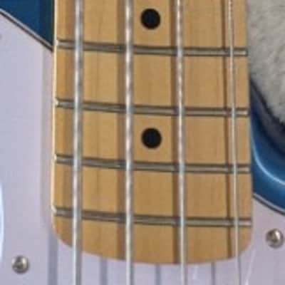 Mint Fender Standard Series 4-string Electric Jazz Bass Guitar, Aqua Marine Metallic image 7