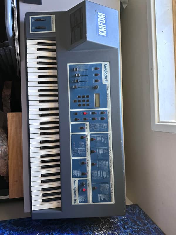 E-MU Systems Emulator II 61-Key 8-Voice Sampler Workstation 1984 - 1988 - Black image 1