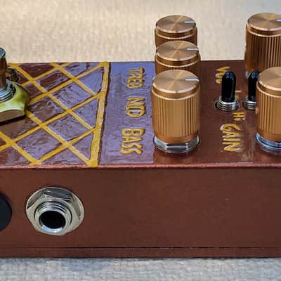 Handpainted Logical Bass Preamp effects pedal image 5