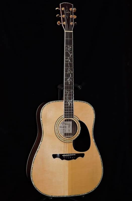 ALVAREZ-PD-100S-ACOUSTIC-TREE-of-LIFE-GUITAR-W-CASE | Reverb