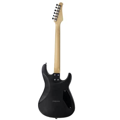 Sawtooth Left Handed ST-M24 Alder Wood Electric Guitar, Satin Black image 4