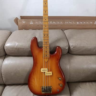 Fernandes FPM Stone Logo 70 Neck through precision style 1979-1982 - Cherryburst - Made in Japan image 1