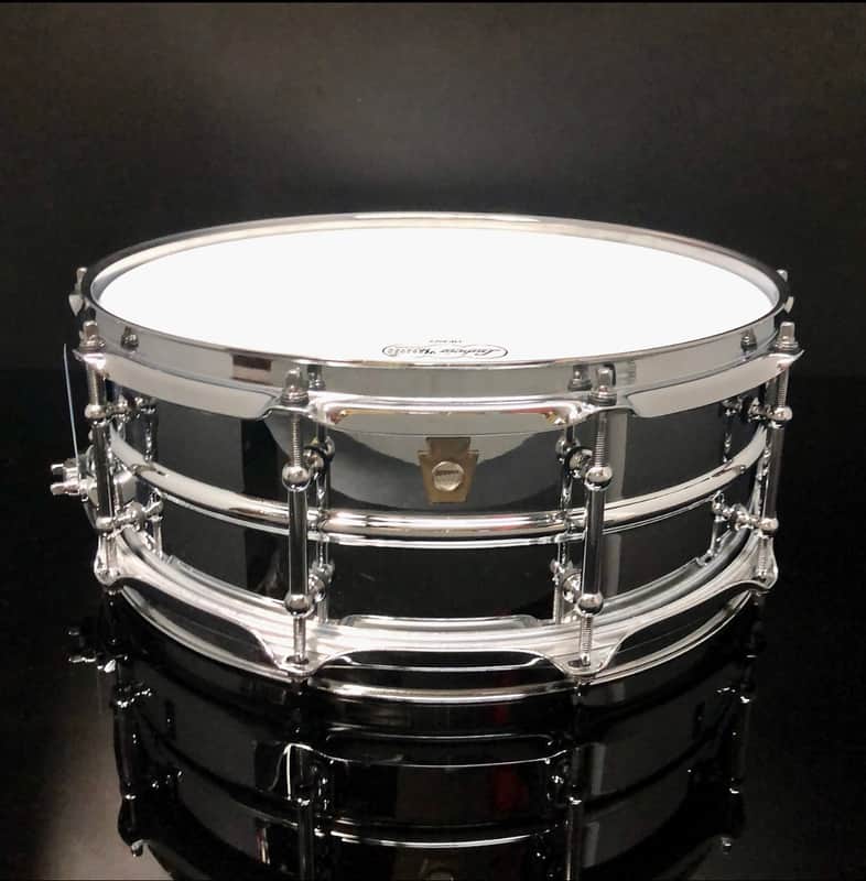 Ludwig LM400T Supraphonic 5x14" 10-Lug Aluminum Snare Drum with Tube Lugs 1999 - Present - Chrome-Plated image 1