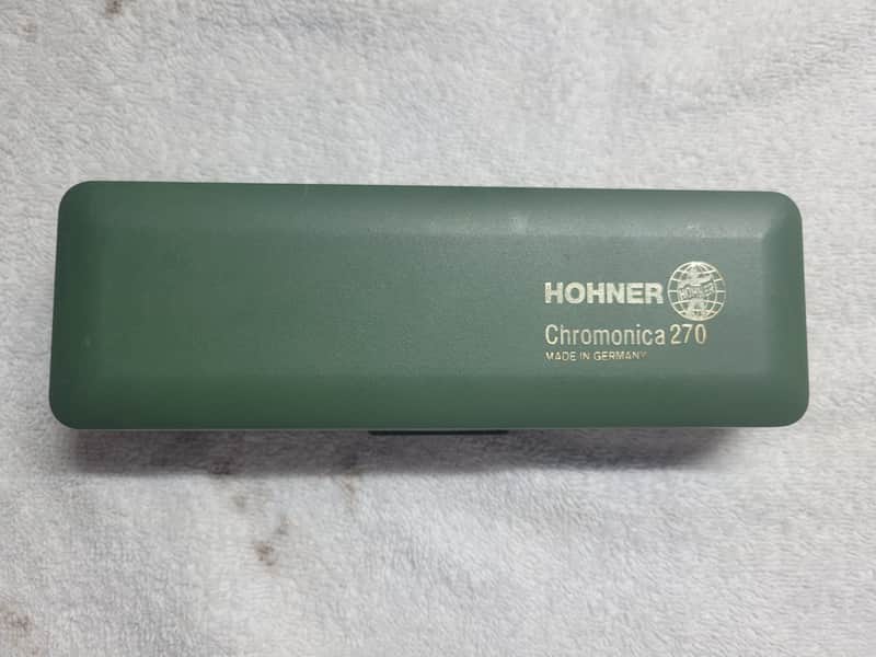 Vintage Hohner Super Chromonica 270 Harmonica With Case image 1