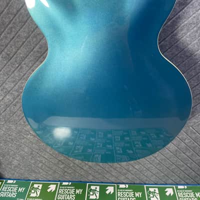 Firefly FF338 PRO LAST ONE! Metallic Blue Foo Fighters Dave Grohl 335 Gibson Trini Lopez image 9