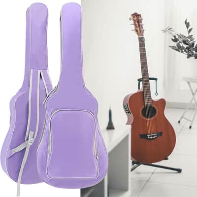 Acoustic Guitar Bag 40 41 Inch, Guitar Gig Bag, Double Shoulder Adjustable Straps Guitar Case, Waterproof Soft Guitar Backpack Large Capacity Pocket for Acoustic Classical Guitar, Ideal Gift, Purple image 1