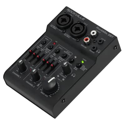 Rockville RockMix 2BT 2 Channel USB Interface Mixer, 2-way Bluetooth For Podcast image 8