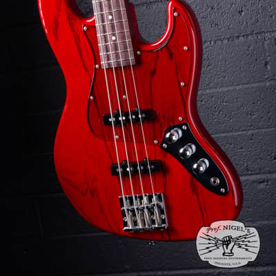 Momose MJ2-PH Jazz Bass – Purpleheart Neck – Burner Ash MIJ image 10