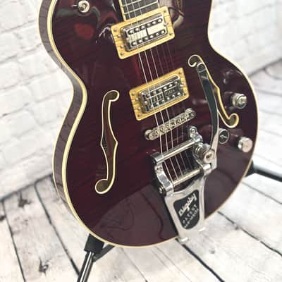 Gretsch G6659TFM Players Edition Broadkaster Jr. with Flame Maple Top Dark Cherry Stain 2017 image 5