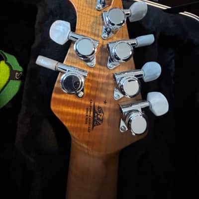 Ernie Ball Music Man JP15 Roasted Quilt Maple Top 7-String Electric Guitar 2015 - Sahara Burst image 6