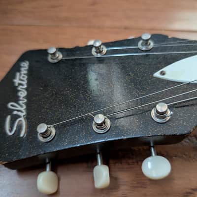Silvertone Jupiter 1423 1962 - Black Sparkle image 11