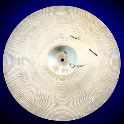 Zildjian 15” Transition Stamp (1939-1955) Bottom Hi Hat Cymbal - Stamp is missing “Made In The USA” - EXTREMELY RARE image 5