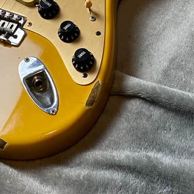 Fender Stratocaster ST62-65 - ORDER MADE - 1986 - Rebel Yellow - Japan MIJ - Yngwie Malmsteen Scalloped image 4