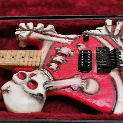 J. Frog Skull & Bones George Lynch Prototype #1 from 1985 Blood Bones image 3
