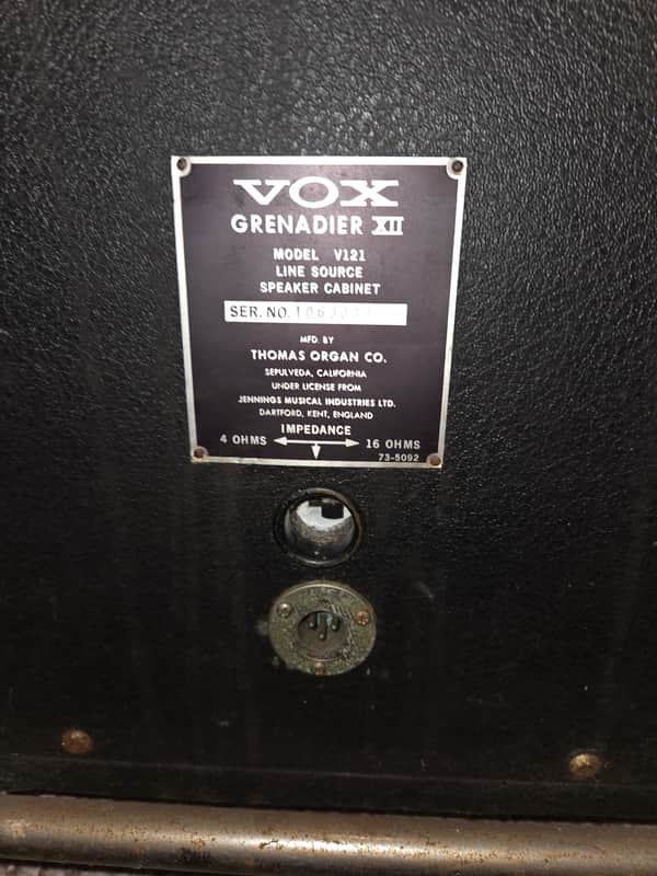 Vox Grenadier XII PA Speakers 1965 image 1