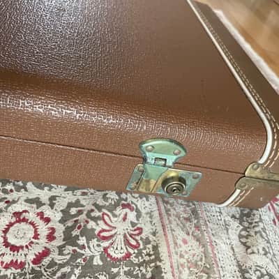 Fender Stratocaster Vintage Brown Leather Hardcase 1990 image 5