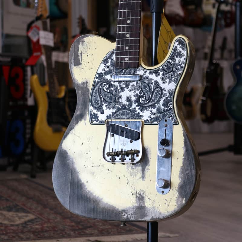 Fender Custom Shop Super Heavy Relic 1960 Telecaster - AAA Rosewood Fingerboard, Aztec gold w/ Black Paisley Pickguard image 1