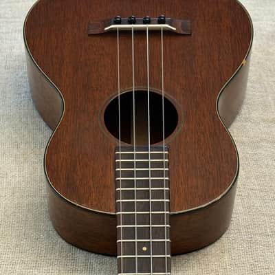 Vintage Martin 1T Mahogany Tenor Ukelele Nazareth, PA 1940’s-1950’s + Chipboard Case image 7