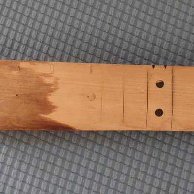 Vintage 1980s 1982 Fender USA Guitar Neck Stratocaster Natural 4-Bolt F-Series CBS Dan Smith Project Neck No Frets Poor Shape 1981 1983 1984 image 6