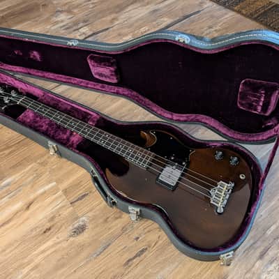 Gibson EB-0 Electric Bass Guitar 1973 Walnut With Original Hard Case image 1
