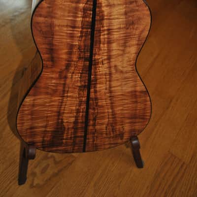 'Oli L2-BK master grade koa baritone ukulele w/Crossrock fiberglass case image 4