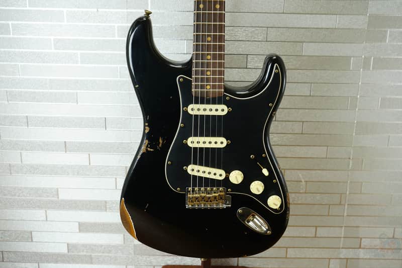 Fender Custom Shop 2025 LTD Roasted Dual-Mag II Stratocaster Relic - Aged Black image 1