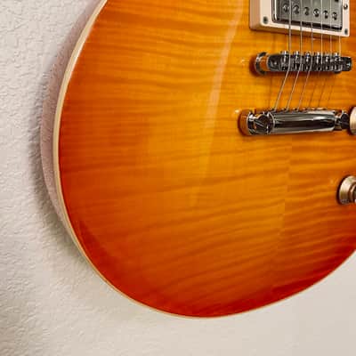 Edwards E-LP-S Les Paul Flamed Maple Top w/Upgrades and Gibson Case 2021 - Cherry Sunburst image 8