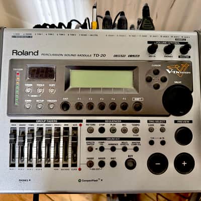 Roland TD20 (Extended/ customised) V-Drums 11 piece electronic kit image 2
