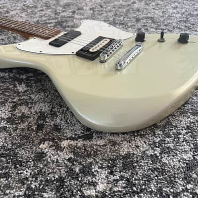 Fender Alternate Reality Powercaster 2018 White Opal Pau Ferro Fretboard Guitar image 4