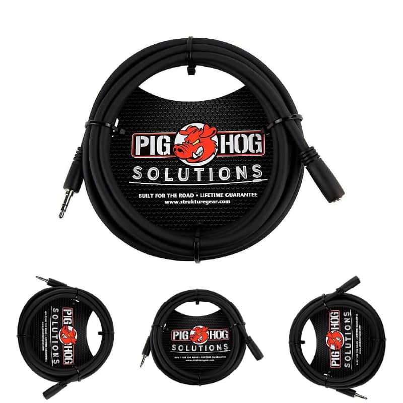 Pig Hog Solutions PHX35-10 HeadPhone Extension Cable, 3.5mm 10ft - New image 1