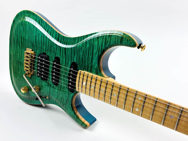 Zion Custom Z-Series style superstrat. 'Irish eyes are smilin.' 2002 image 1