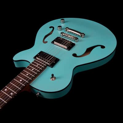 Godin (050215) Montreal Premiere HT Semi-hollow Electric Guitar - Laguna Blue (Open Box) image 6