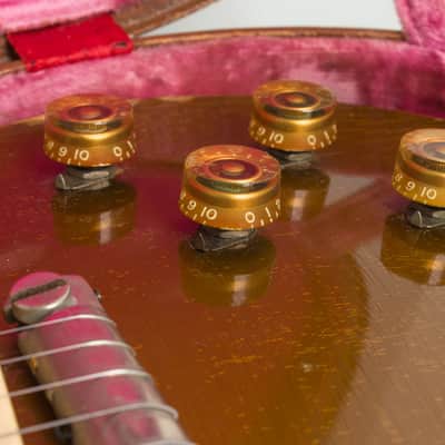 Gibson Les Paul Model Solid Body Electric Guitar (1954), ser. #4-0379, period brown hard shell case. image 22