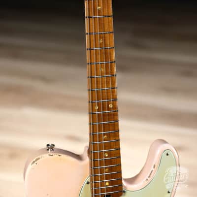 Shabat Lion Swamp Ash T-Style w/ Flame Maple Neck & Lollar Special T's – Shell Pink image 4