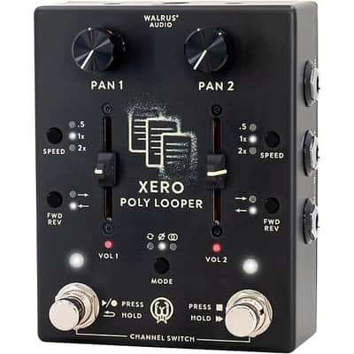 Walrus Audio Xero Polylooper Dual-Channel Looper Pedal 2025 - Black image 4