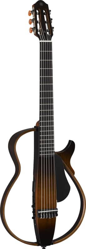 Yamaha SLG200N Nylon String Silent Guitar with Bag in Tobacco Sunburst - New image 1