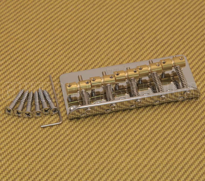 WBBC5C Wilkinson 5-String Chrome Bass Bridge image 1