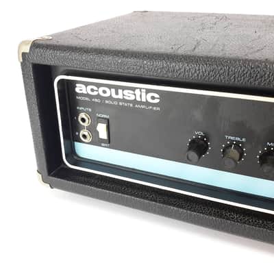 Vintage Acoustic Model 450 / Solid State Bass Amp Head 170 Watts w/ Footswitch image 10