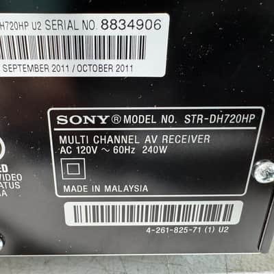 Sony STR-DH720HP Receiver HiFi Stereo 7.1 Channel Home Theater HDMI Audio Radio image 6