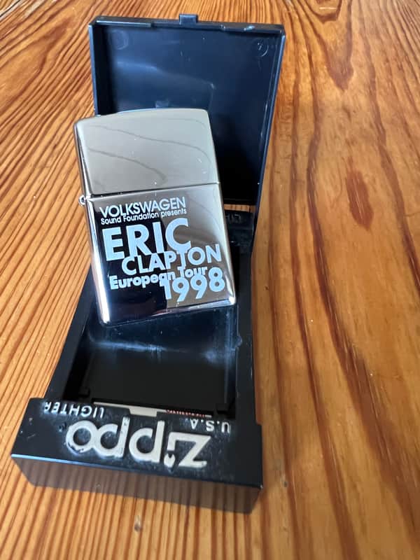 ZIPPO ERIC CLAPTON EUROPEAN TOUR 1998 FEUERZEUG,UNBENUTZT ! image 1