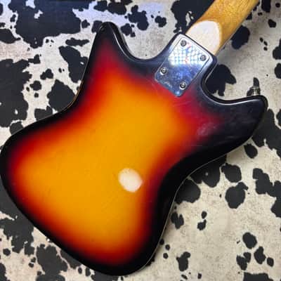 Teisco Single Pickup Guitar 1960's -Bobkat - Sunburst - Metal Pickguard image 2