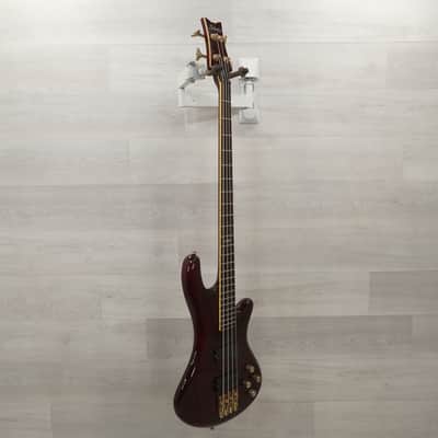 Used Schecter Elite-4 Bass Guitar Red image 9