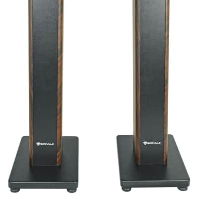 Immagine Rockville ELITE-5D 5.25" Powered Wood Bookshelf Speakers w/Bluetooth+28" Stands - 5