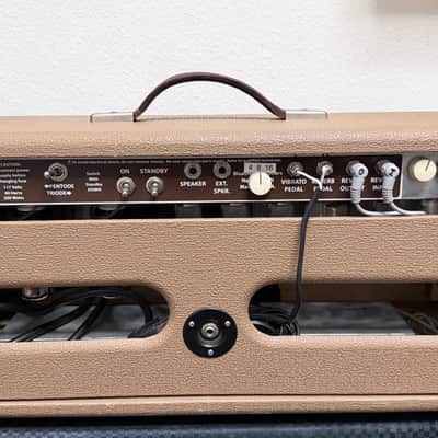 Bluetron Blueverb Hand Wired Tube Guitar Head 00’s - Brown Bild 3