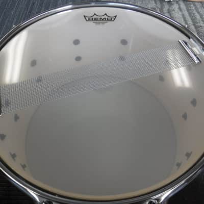 Pork Pie USA Custom 8x14" Maple Snare-Exotic Sapele With Burl Walnut Stripe image 8